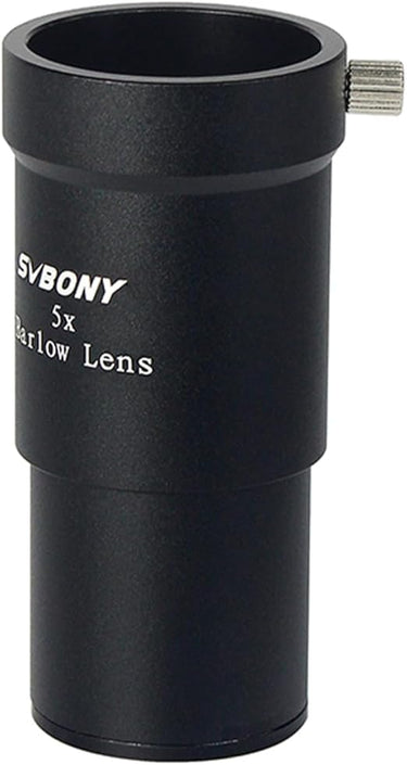 Svbony Barlowlinse 5X, 1,25 Zoll Metall Barlow Full Multi Coated Teleskop Okular Zubehör für Planetenbeobachtung und Astrofotografie